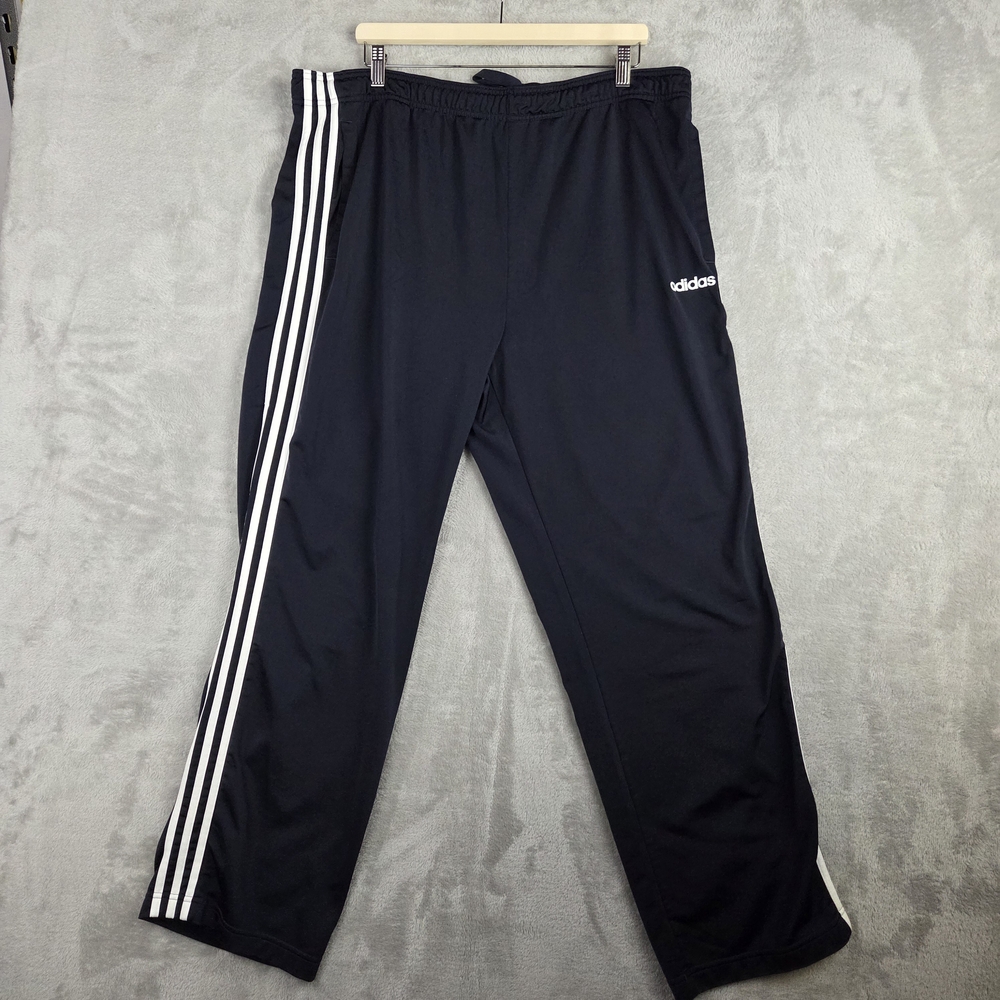 Adidas Black Joggers with White Accents